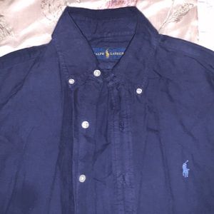 Casual long sleeve polo shirt